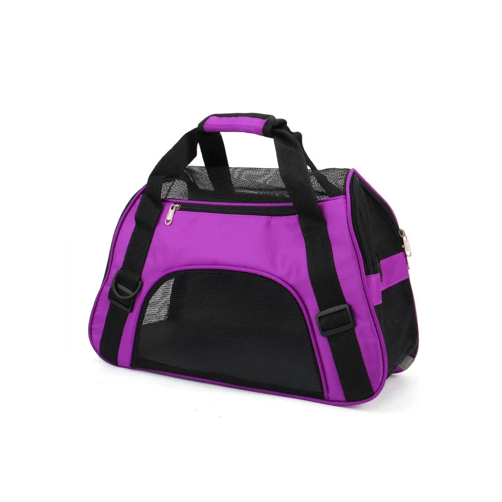 Portable Mesh Pet Carrier Bag – Comfortable Travel for Cats & Small Dogs