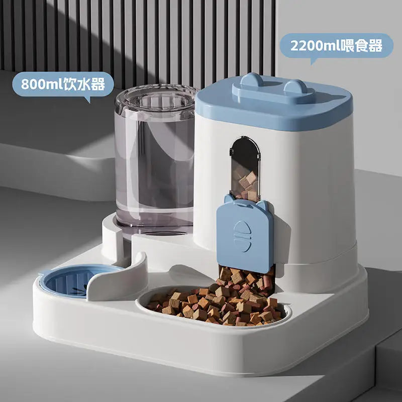 Automatic Gravity Pet Feeder & Water Dispenser Set – Hassle-Free Feeding
