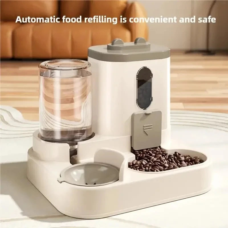 Automatic Gravity Pet Feeder & Water Dispenser Set – Hassle-Free Feeding
