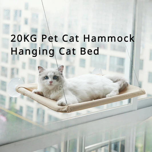20KG Hanging Cat Hammock – Comfortable Sunny Window Seat for Cats & Kittens