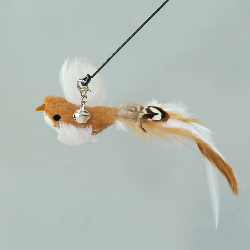 Handfree Feather Cat Wand – Interactive Hunting & Exercise Toy