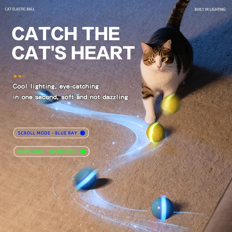 Interactive Smart Ball Toy – Automatic, USB Rechargeable Fun for Cats & Dogs