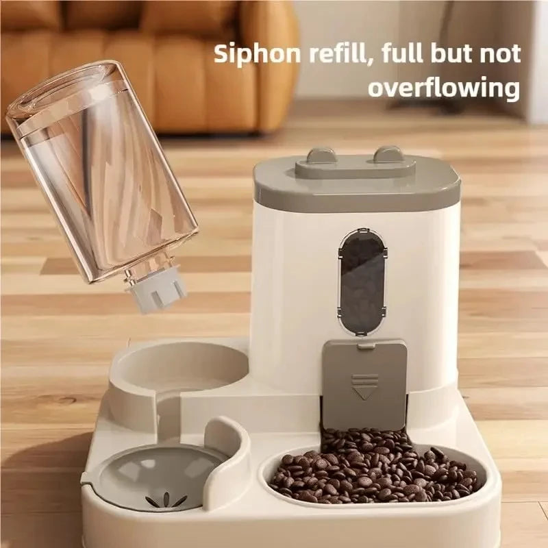 Automatic Gravity Pet Feeder & Water Dispenser Set – Hassle-Free Feeding