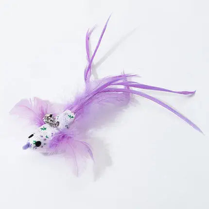 Handfree Feather Cat Wand – Interactive Hunting & Exercise Toy