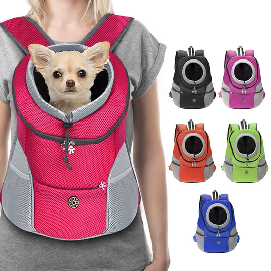 Double Shoulder Outdoor Pet Carrier Bag – Comfortable Travel for Dogs