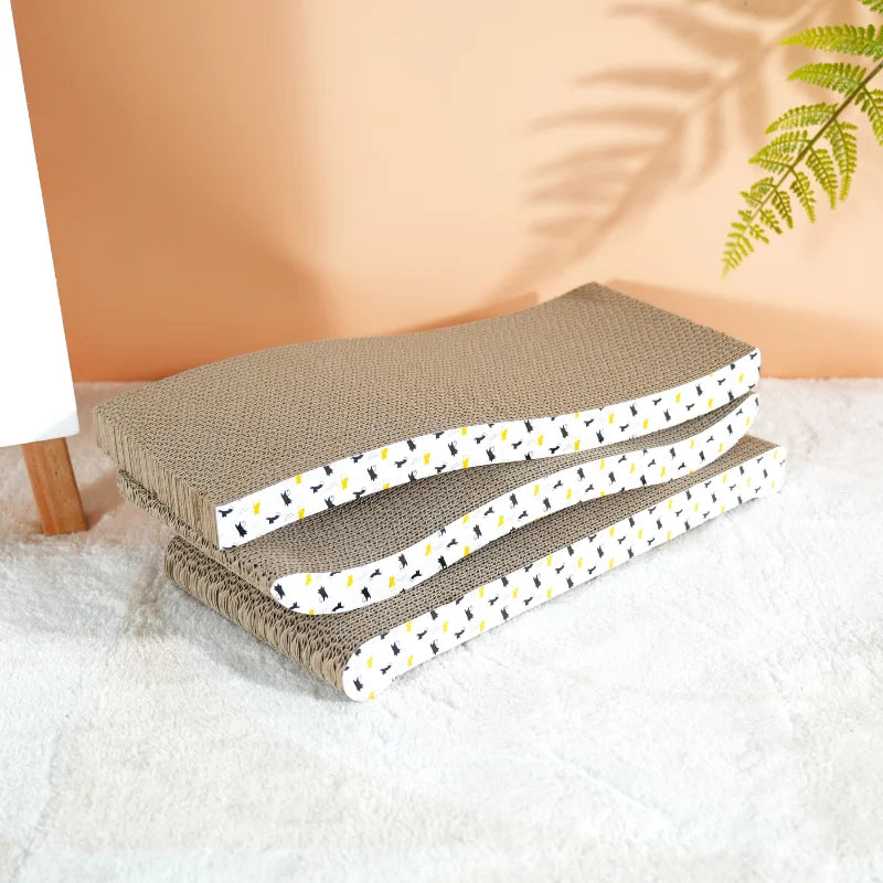 Cat Scratching Board – Cardboard Mat with Catnip