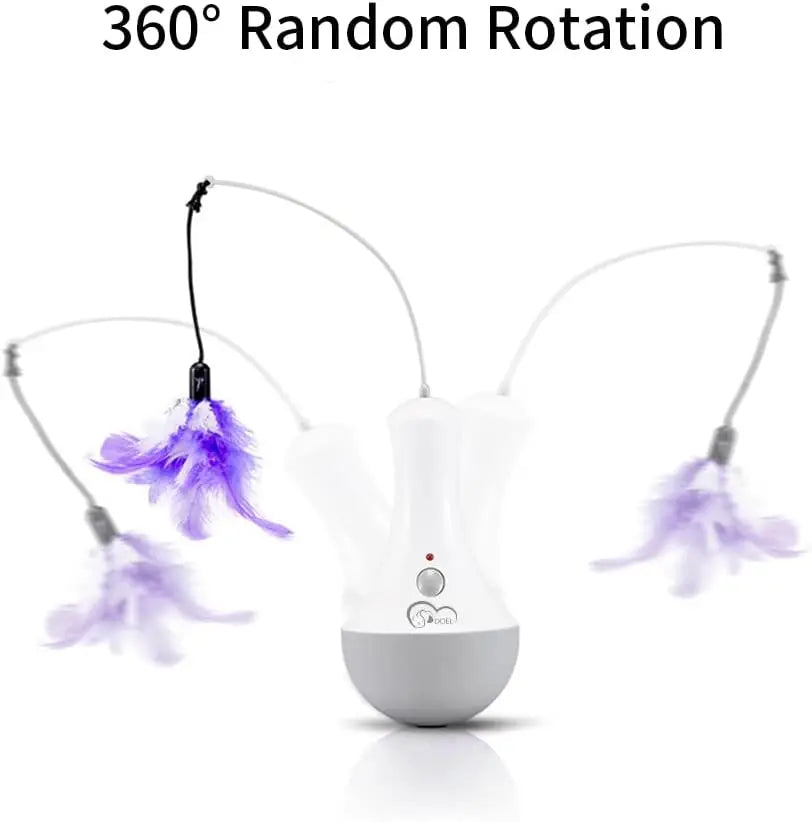 Interactive Feather Cat Toy – Fun, Automatic Indoor Play