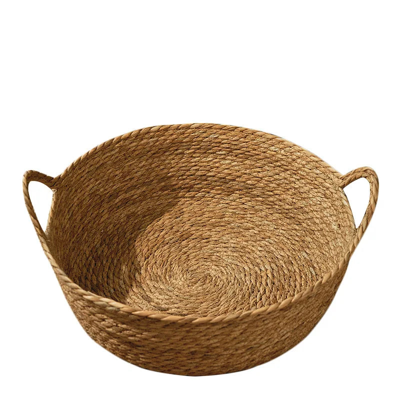 OUZEY Rattan Weaving Pet Bed – Cool, Comfortable, and Stylish
