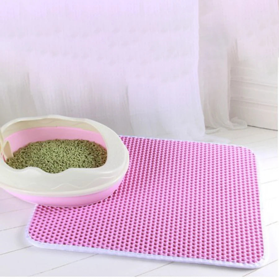 Cat Litter Mat – Waterproof Honeycomb Double-Layer Design