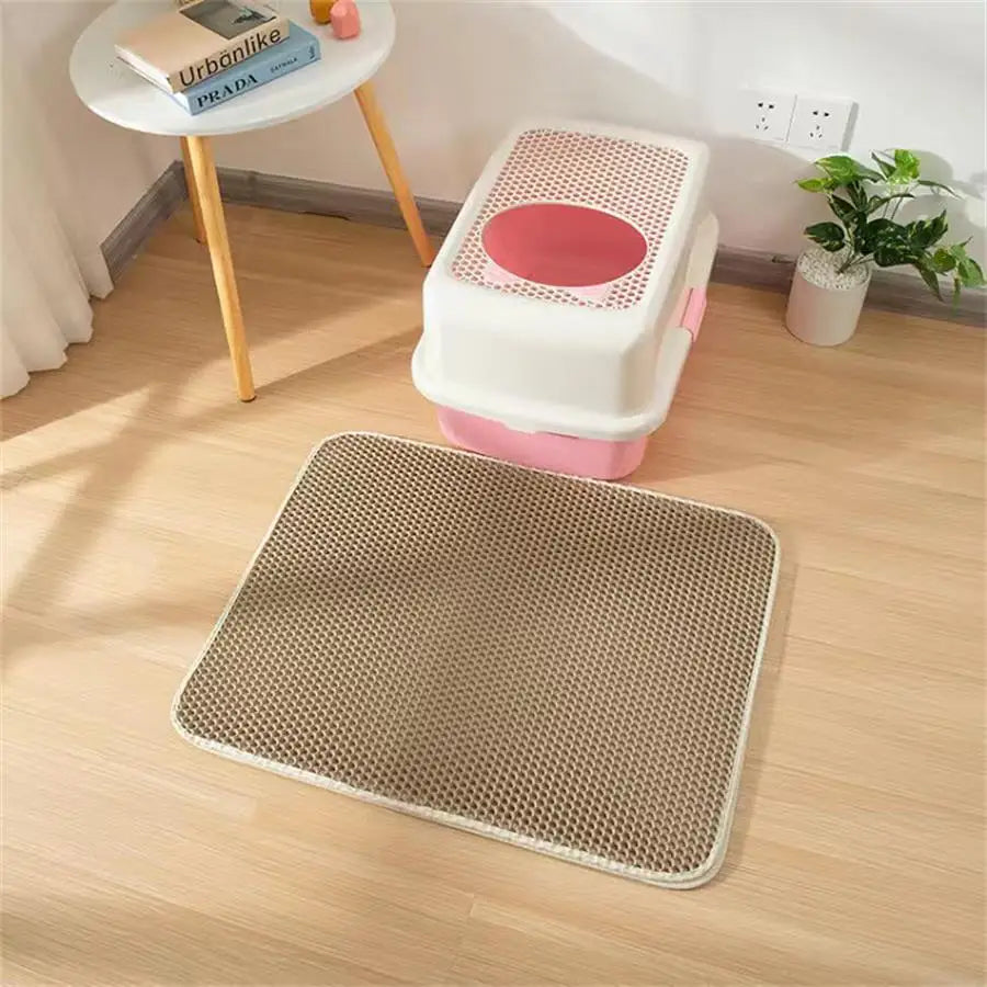Cat Litter Mat – Waterproof Honeycomb Double-Layer Design