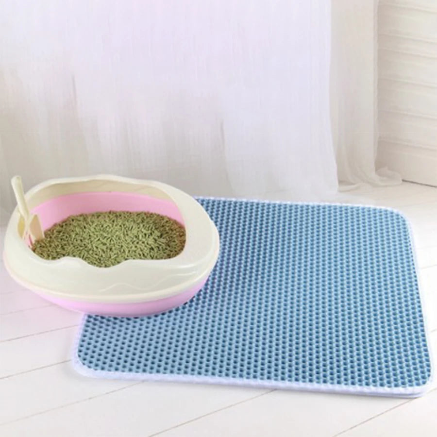 Cat Litter Mat – Waterproof Honeycomb Double-Layer Design