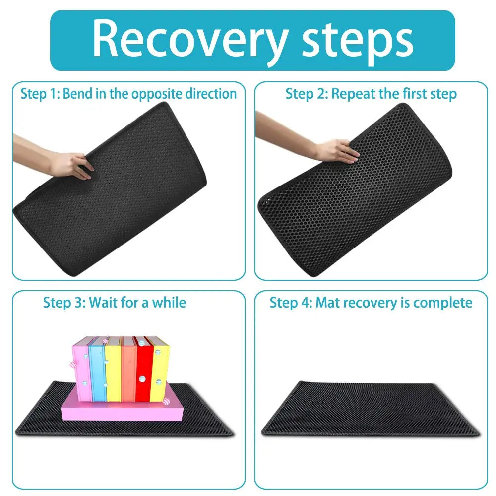 Cat Litter Mat – Waterproof Honeycomb Double-Layer Design