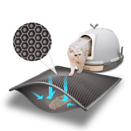 Cat Litter Mat – Waterproof Honeycomb Double-Layer Design