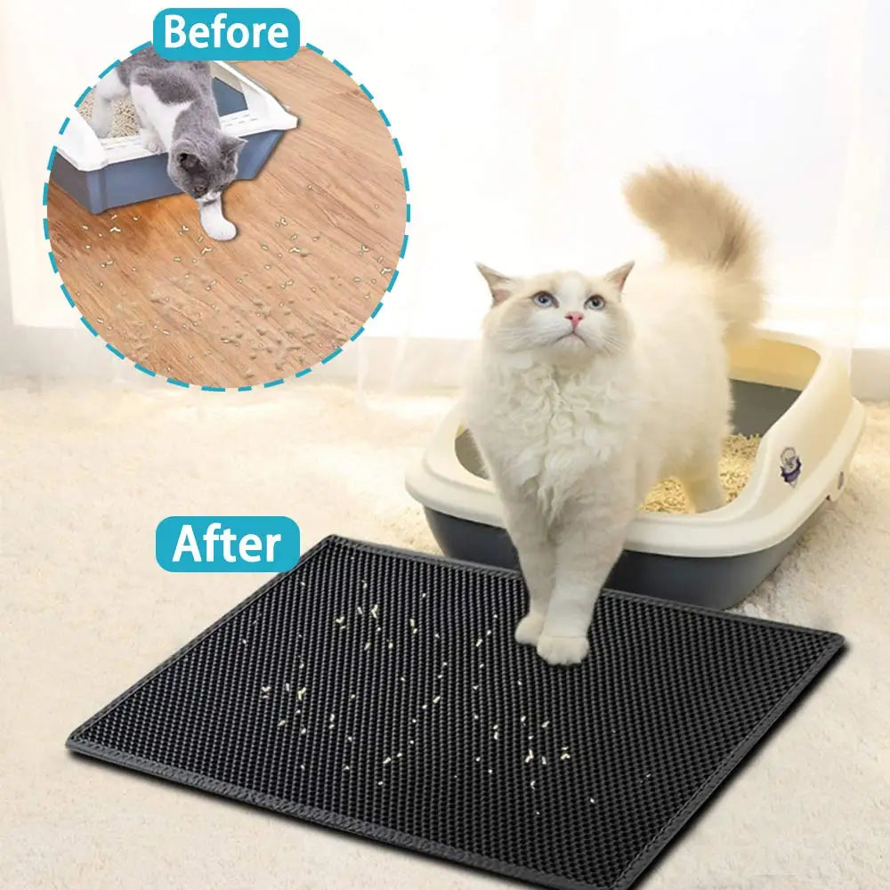 Cat Litter Mat – Waterproof Honeycomb Double-Layer Design