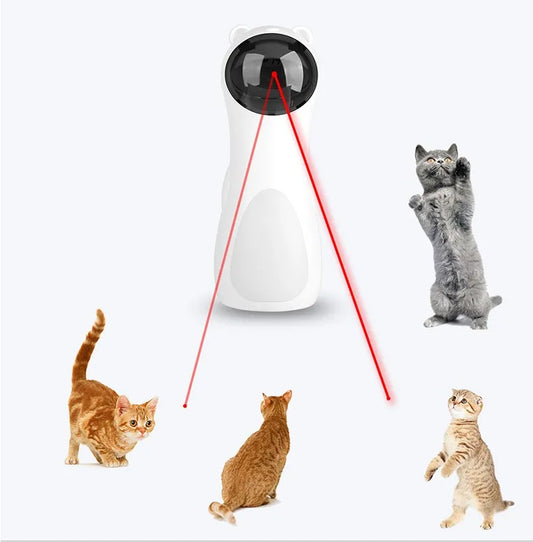 Smart Rotating LED Laser Cat Toy – Interactive Fun for Cats