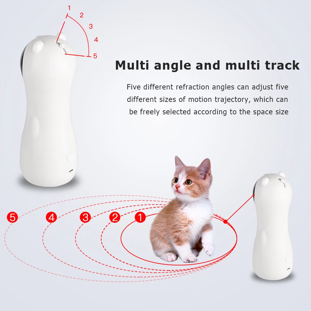 Smart Rotating LED Laser Cat Toy – Interactive Fun for Cats