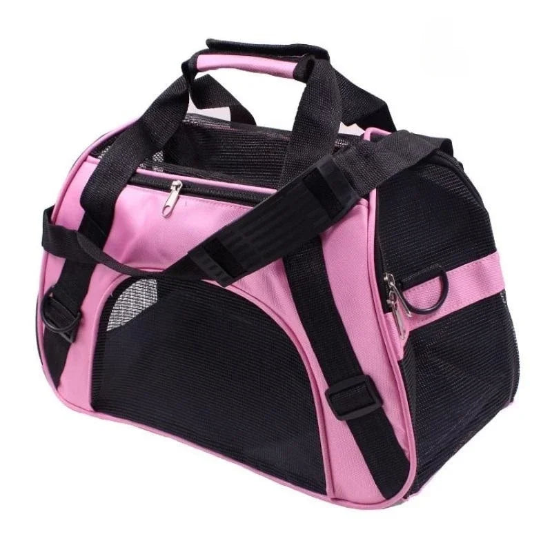Portable Mesh Pet Carrier Bag – Comfortable Travel for Cats & Small Dogs