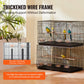 SucceBuy 30in Flight Bird Cage – Stackable & Travel-Ready