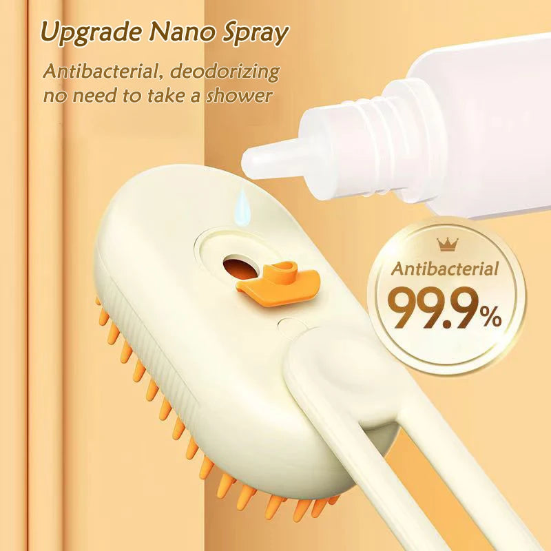 3-in-1 Pet Spray Massage Brush – Grooming Made Easy