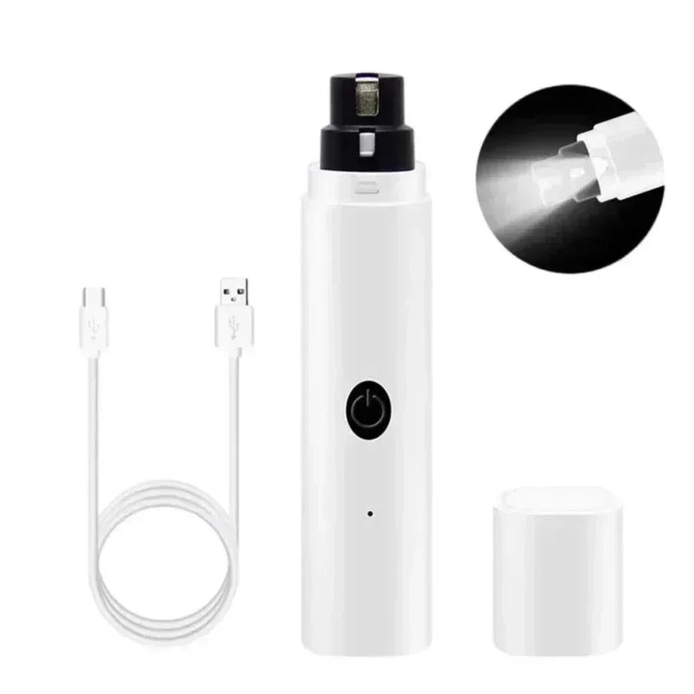 Electric Pet Nail Clipper – USB Rechargeable Nail Grinder for Dogs & Cats