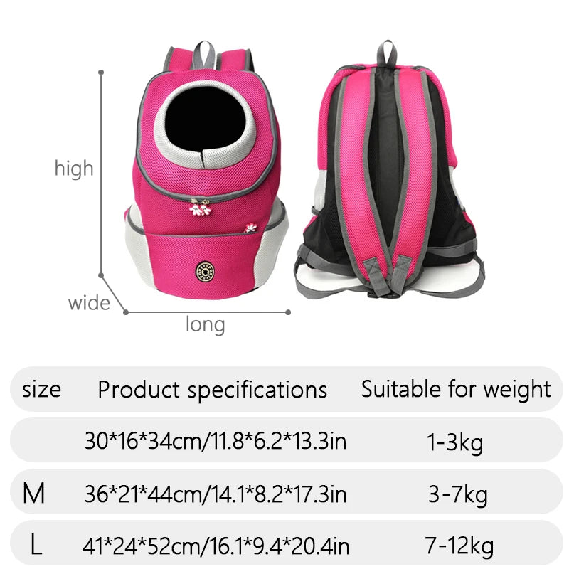 Double Shoulder Outdoor Pet Carrier Bag – Comfortable Travel for Dogs