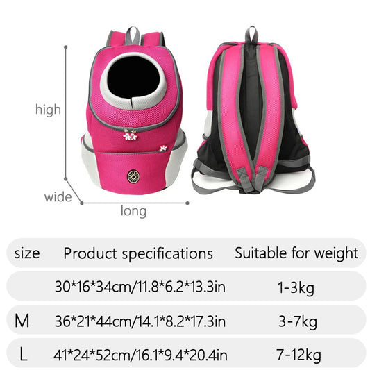 Double Shoulder Outdoor Pet Carrier Bag – Comfortable Travel for Dogs