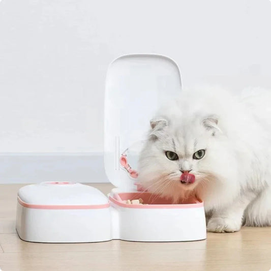 Automatic Pet Feeder & Water Bowl – Smart Feeding Made Easy