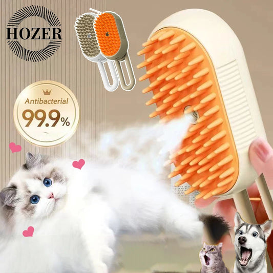 3-in-1 Pet Spray Massage Brush – Grooming Made Easy