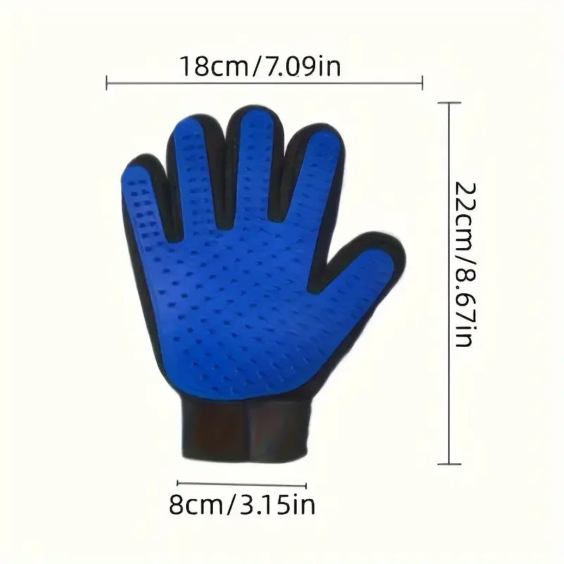 Pet Grooming Glove – Cat & Dog Hair Removal and Massage Brush
