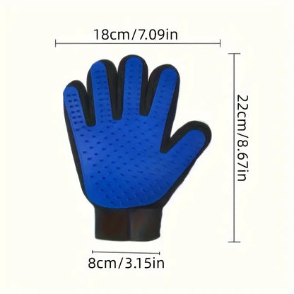 Pet Grooming Glove – Cat & Dog Hair Removal and Massage Brush