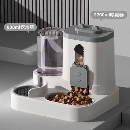 Automatic Gravity Pet Feeder & Water Dispenser Set – Hassle-Free Feeding