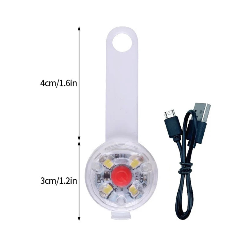LED Pet Safety Collar Pendant – Bright, Rechargeable, and Portable