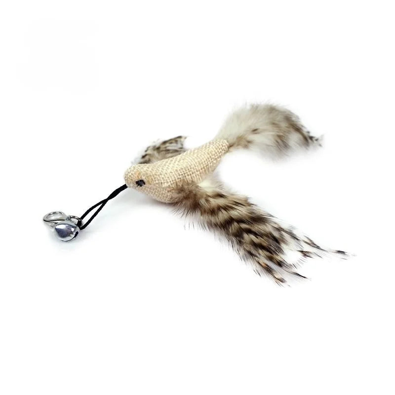 Handfree Feather Cat Wand – Interactive Hunting & Exercise Toy