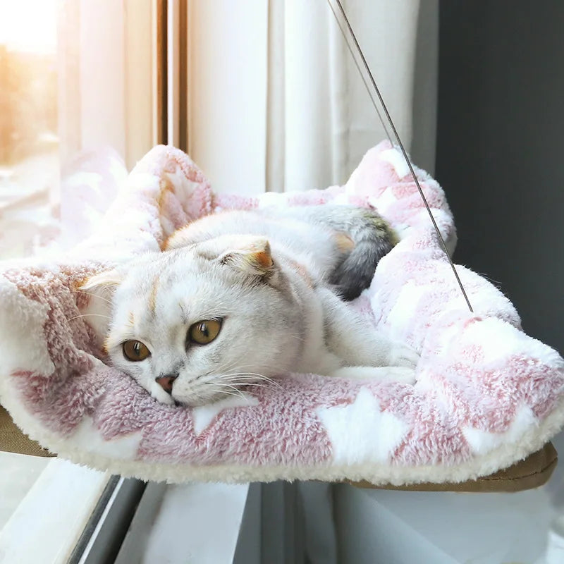 20KG Hanging Cat Hammock – Comfortable Sunny Window Seat for Cats & Kittens