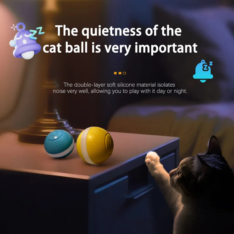 Interactive Smart Ball Toy – Automatic, USB Rechargeable Fun for Cats & Dogs