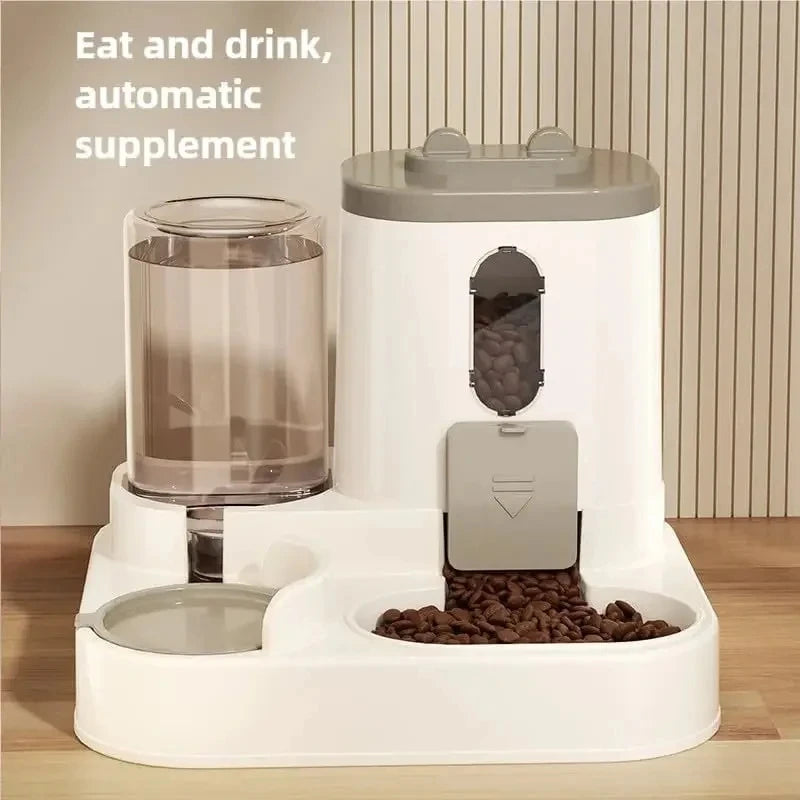Automatic Gravity Pet Feeder & Water Dispenser Set – Hassle-Free Feeding