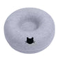 Felt Donut Cat Bed – Warm Hideaway & Interactive Tunnel for Cats