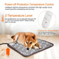 Dog Heated Mat Pet Temperature Adjustable Dog Heating Pad Waterproof Electric Heating Pad Timer Dog Sleeping Supply Waterproof