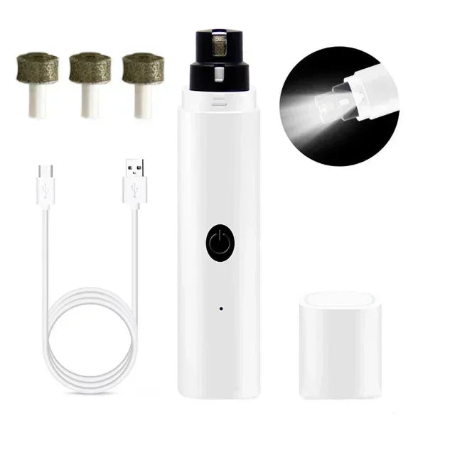 Electric Pet Nail Clipper – USB Rechargeable Nail Grinder for Dogs & Cats