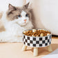 Pet Cat and Dog Bowl Polka-dot Plaid Stainless Steel Anti-slip Easy To Clean Indoor and Outdoor Pet Products Pet Supplies