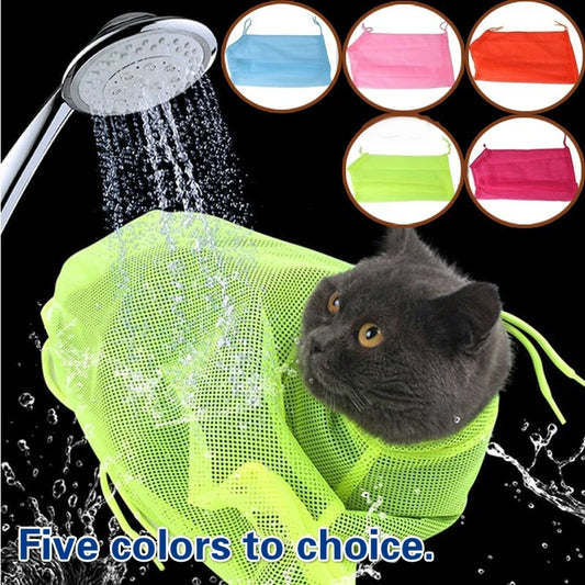 Mesh Grooming & Bath Bag – Safe, Adjustable Pet Restraint