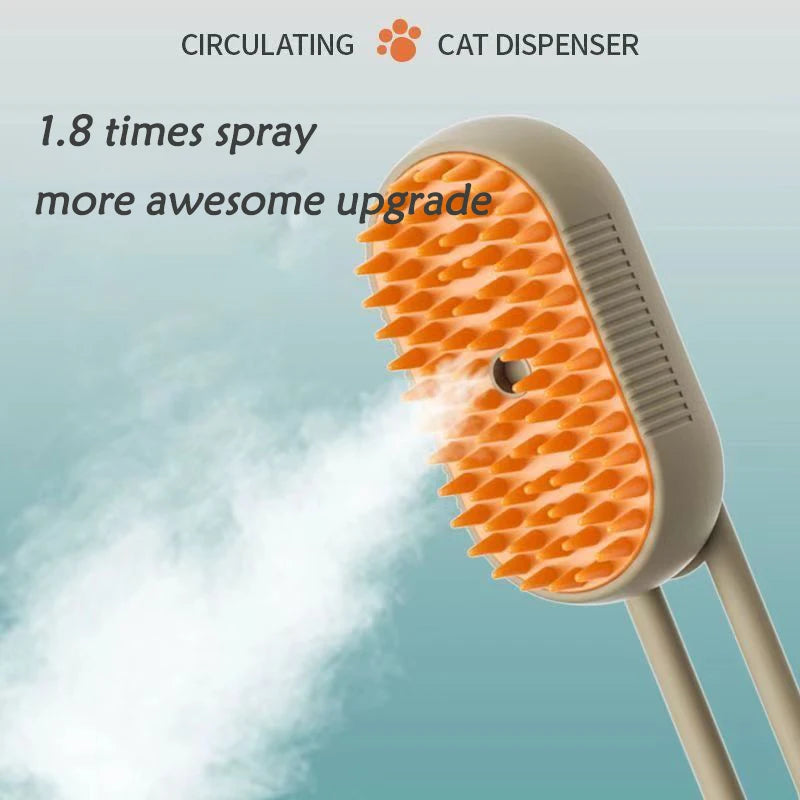 3-in-1 Pet Spray Massage Brush – Grooming Made Easy