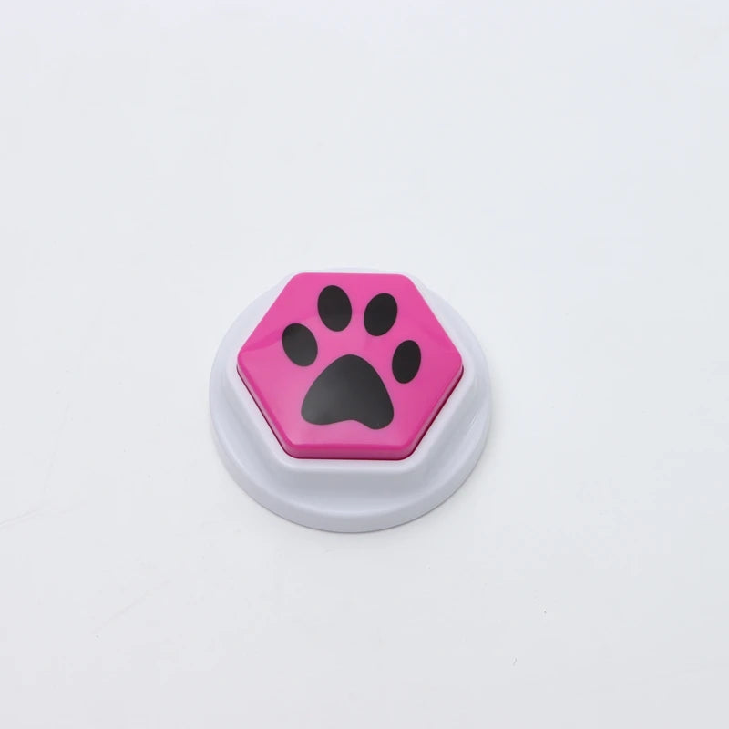 Interactive Dog Squeak Toy – Recordable Talking Buttons for Dogs
