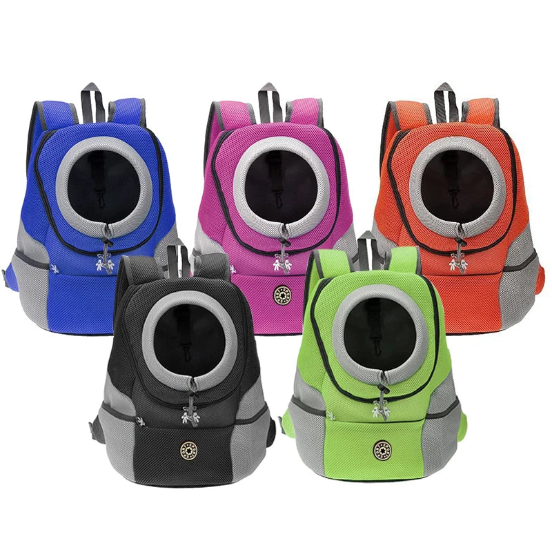 Double Shoulder Outdoor Pet Carrier Bag – Comfortable Travel for Dogs