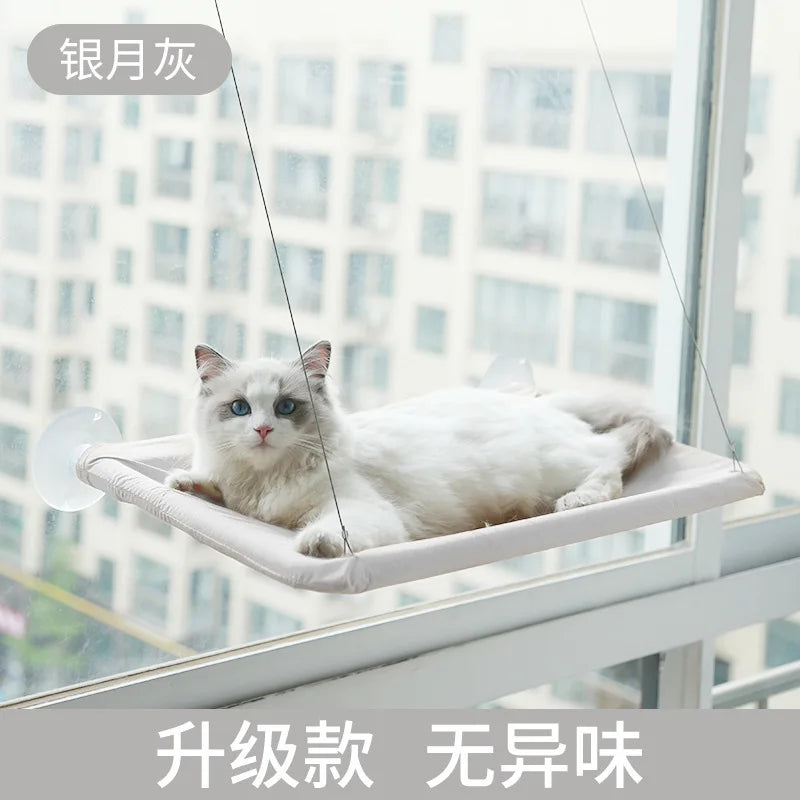 20KG Hanging Cat Hammock – Comfortable Sunny Window Seat for Cats & Kittens