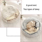 Soft Plush Pet Bed – Warm Sleeping Nest for Cats & Small Dogs