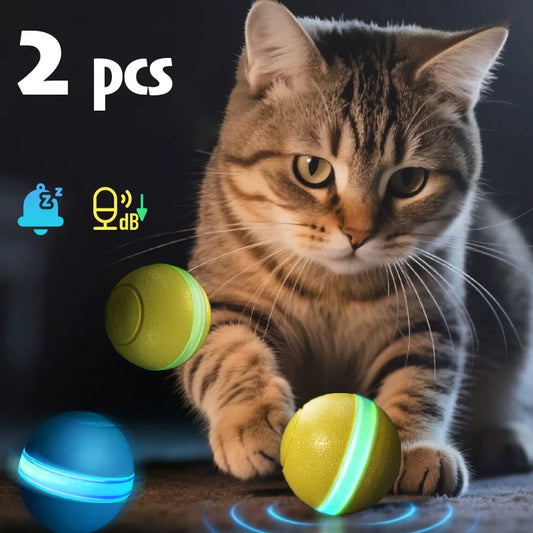 Interactive Smart Ball Toy – Automatic, USB Rechargeable Fun for Cats & Dogs
