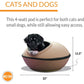 K&H Thermo-Kitty Mod Dream Pod – Heated Cat Cave Bed for Large Cats
