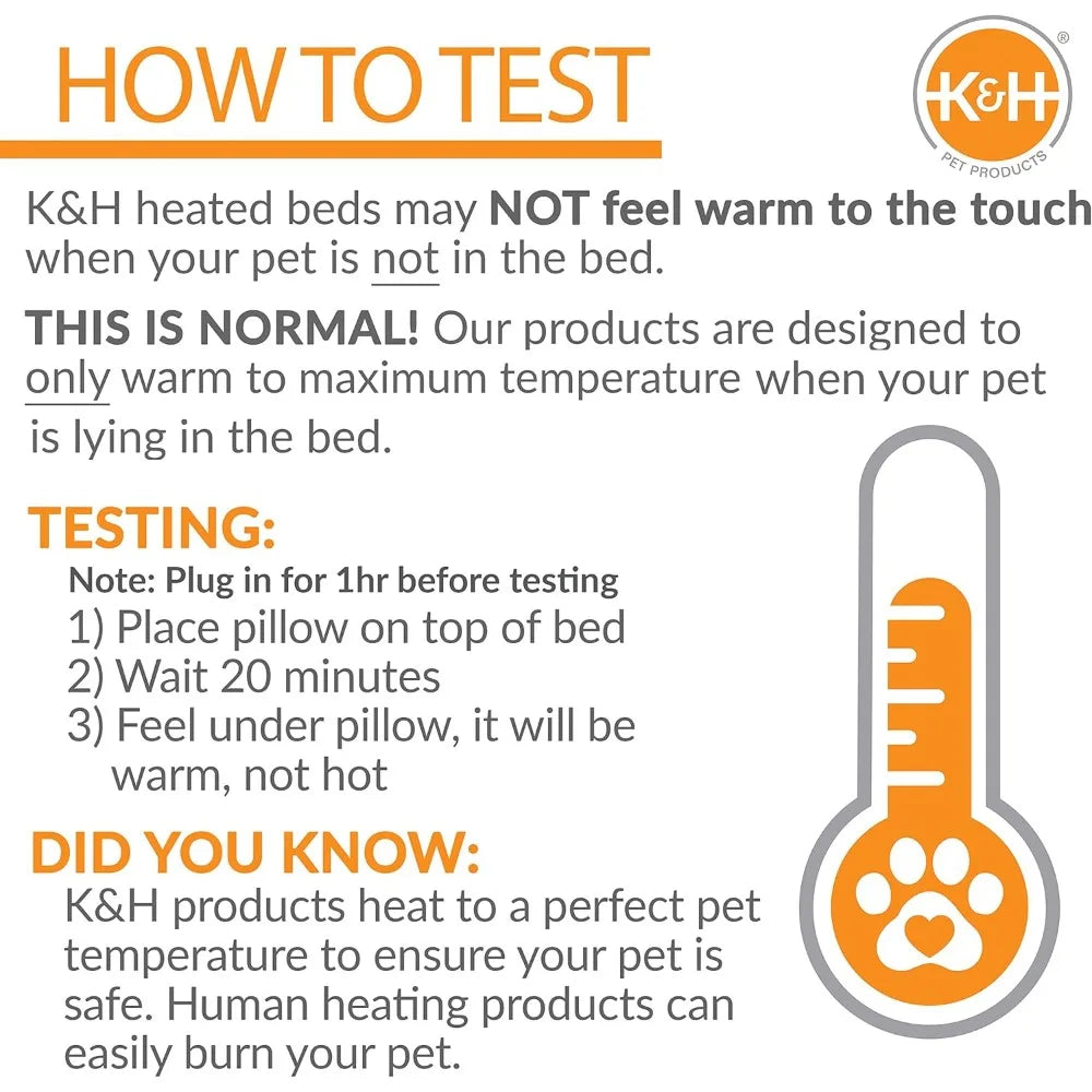 K&H Thermo-Kitty Mod Dream Pod – Heated Cat Cave Bed for Large Cats