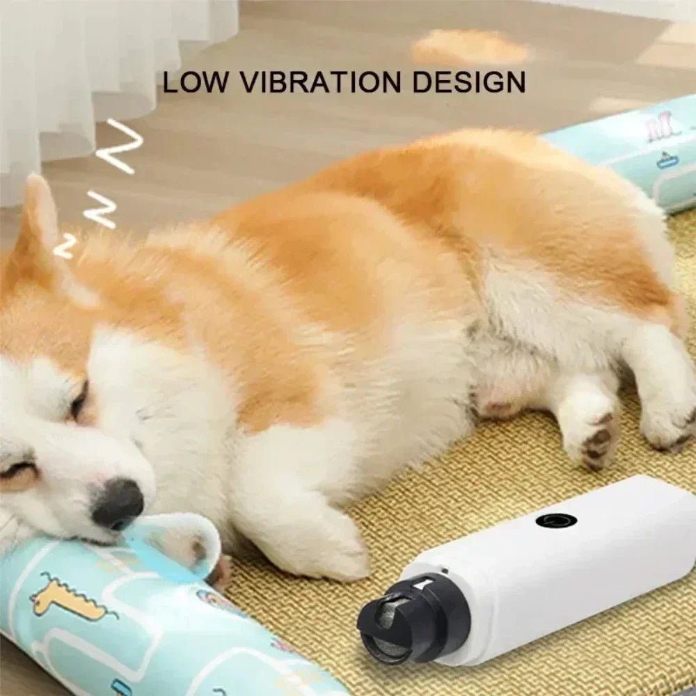 Electric Pet Nail Clipper – USB Rechargeable Nail Grinder for Dogs & Cats